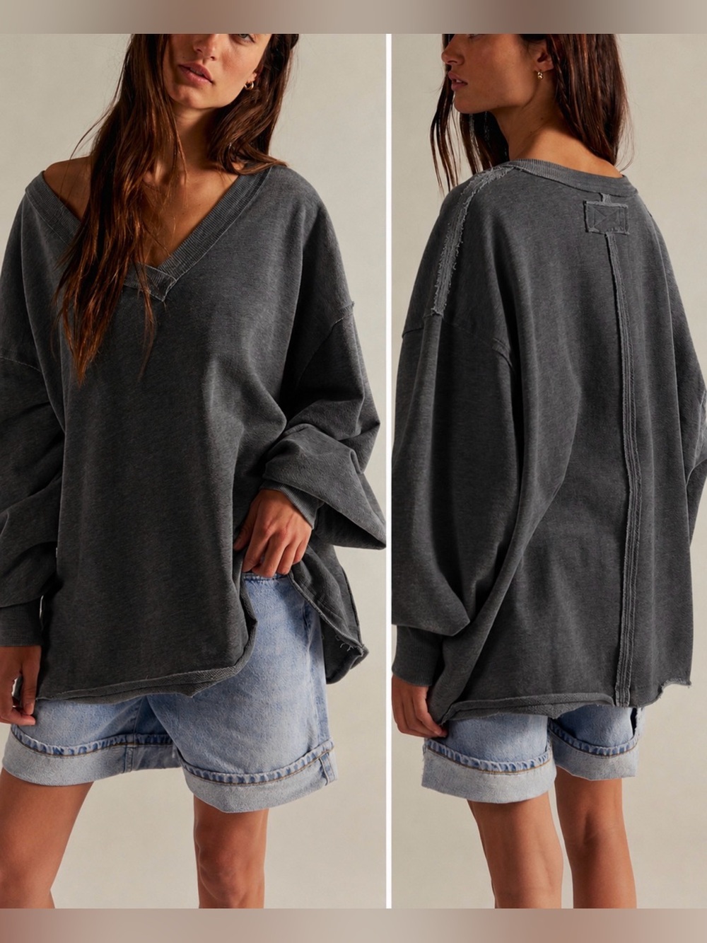 We The Free Venice V-neck Sweatshirt